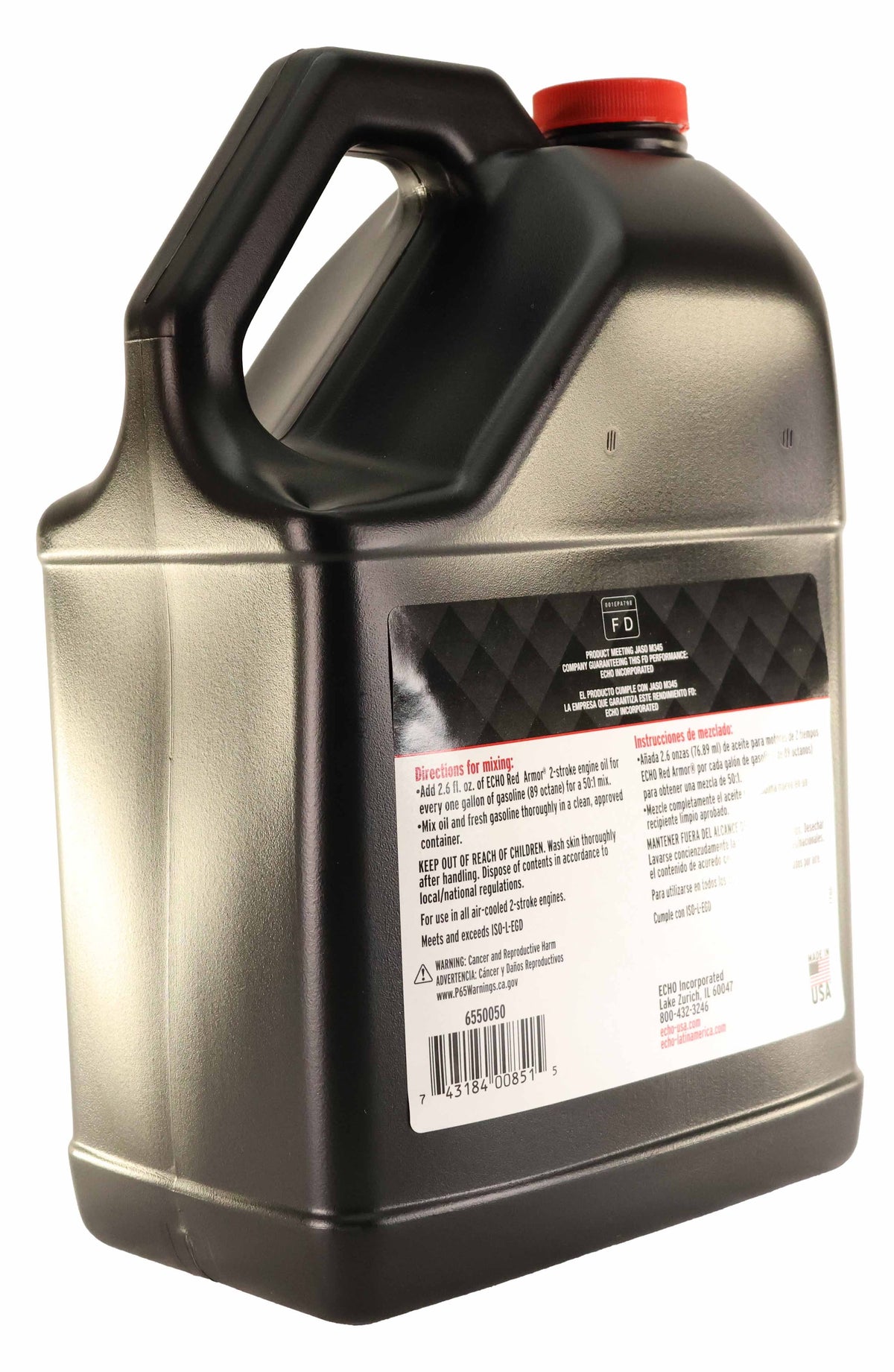 Engine 6550050 Oil Original Red - Armor Gallon Echo (1 Bottle) 2-Cycle Equipment