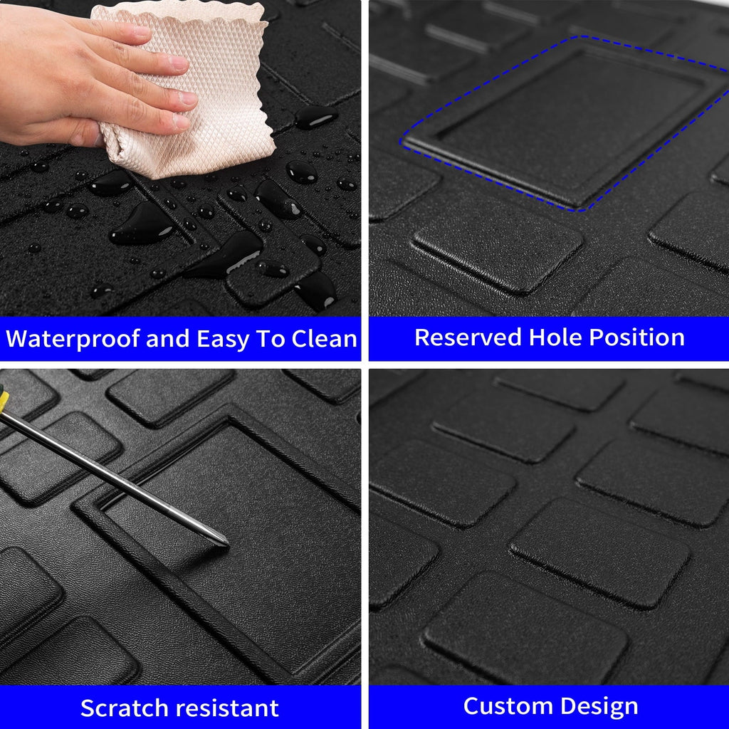 2013-2023 Mat Mats+Trunk 7 Liner 4Runner Cargo Seats Row Toyota Mats) (3rd Mat+Floor Trunk Fit Backrest