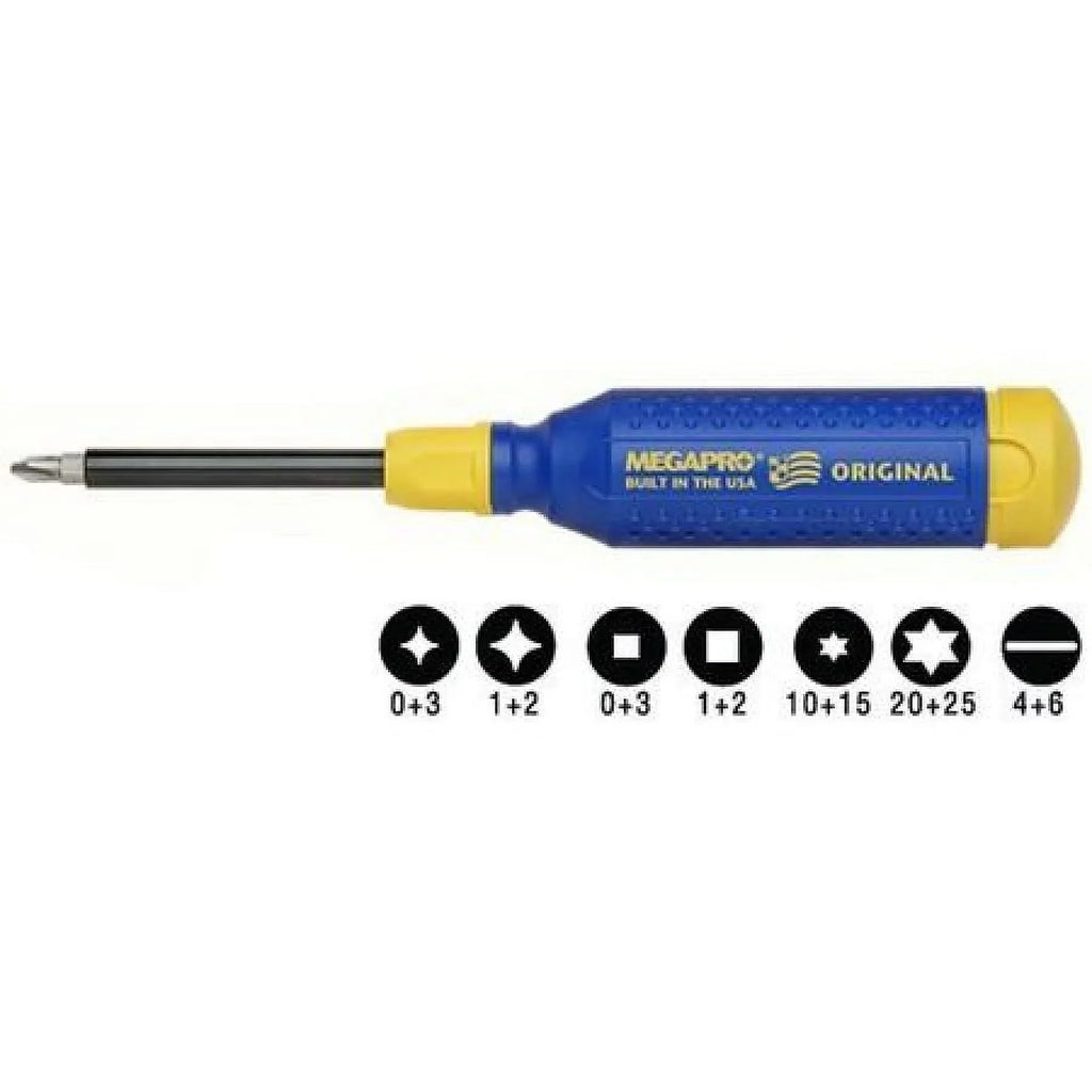 Multi-Bit MEGAPRO 151NAS-B Screwdriver,15-in-1,8-1/2"