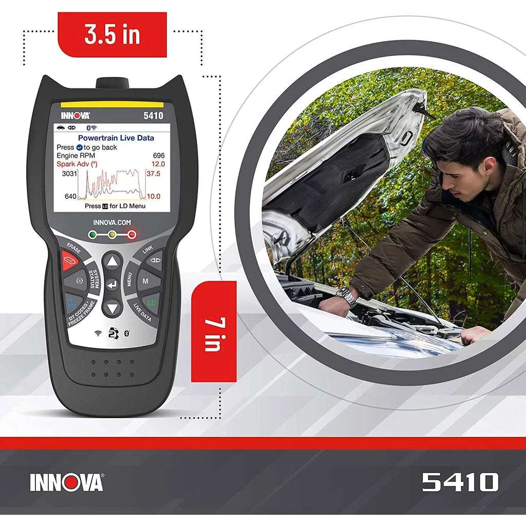INNOVA CarScan Automotive Diagnostics Tool Reader 5410 Bluetooth Scanner Code