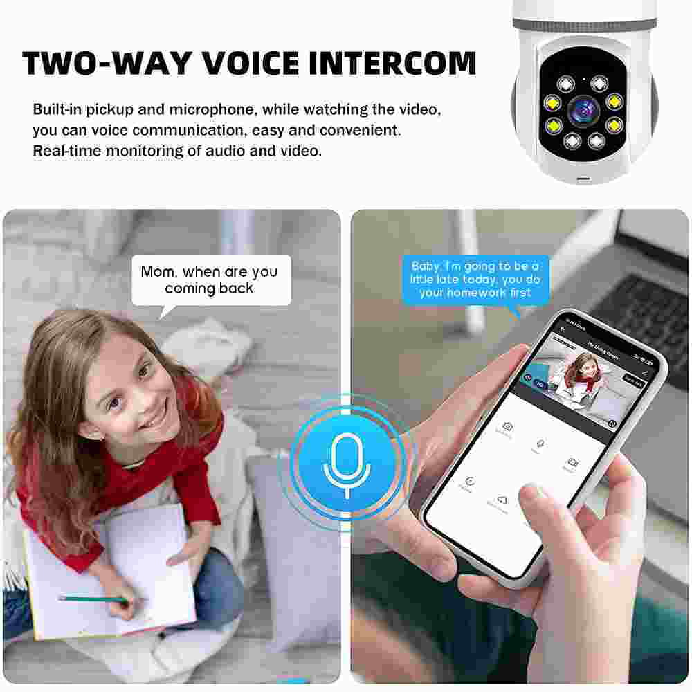 with Home Motion Kepeak Clear Bulb Detection, Camera, Cameras Security Vision WiFi