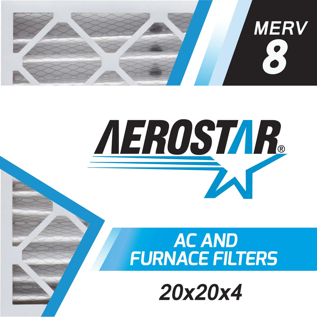 20 20 Pleated MERV the of Aerostar 20x20x4 x 8, in Box Air 3, USA x Made 4, Filter,