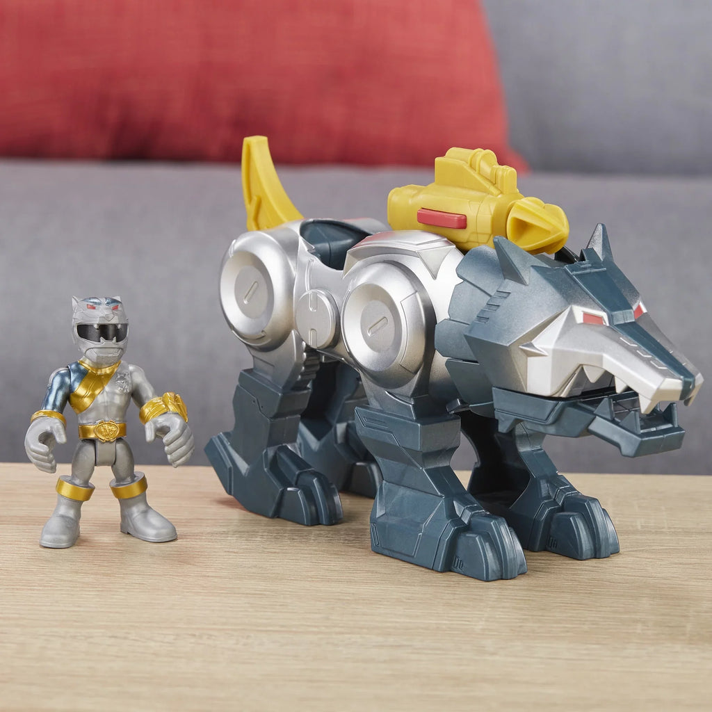 Figures Ranger Wolf Silver Power Heroes 2-Pack Zord and Rangers Playskool