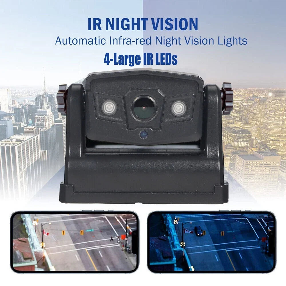 Wireless, Front/Rear High-Capacity Backup View 9600mAh WiFi Camera, Battery Magnetic JahyShow