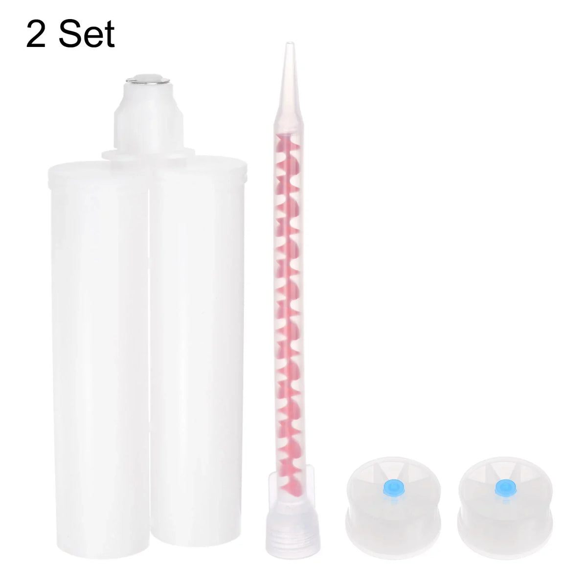 1:1 2Pack Gun with for Plastic Cartridge Uxcell Dual Tube Mixing Epoxy 400ml/13.5oz Adhesive Cartridge, Glue