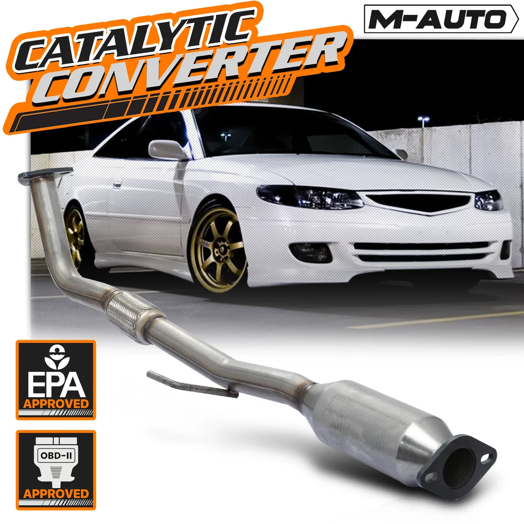 Camry/Solara Toyota Down M-AUTO Converter Exhaust I4 1998 Pipe 2001 1999 For 2000 1997 Catalytic 2.2