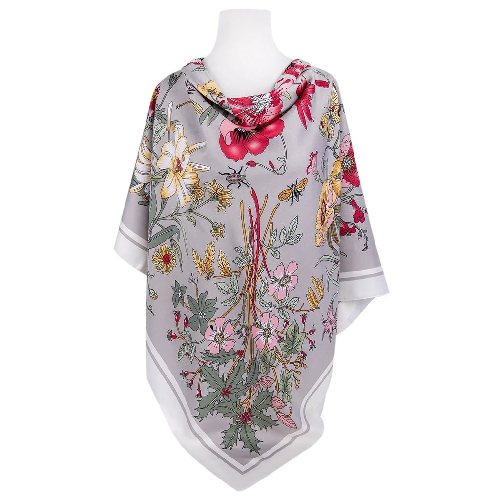 130 for Fashion Shawl for Women Wedding cm) Shawl 51x51'' GOODS Silk Wrap Travel Scarf and Beige Evening Shawl (130 Tops STP Botany *