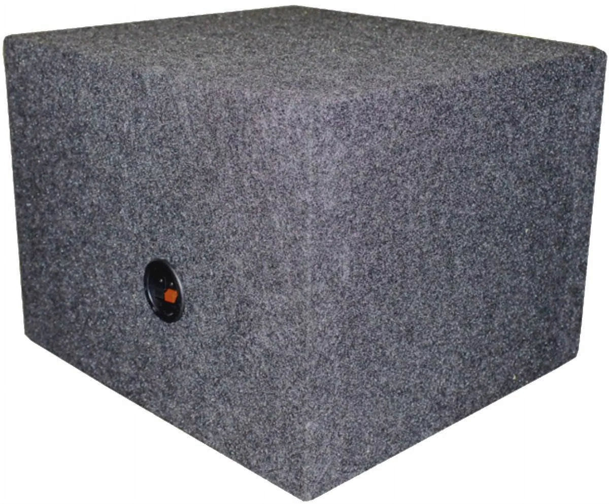 Audio Car Sub Ported Empty Box QPower Single Vented Subwoofer 15" Enclosure