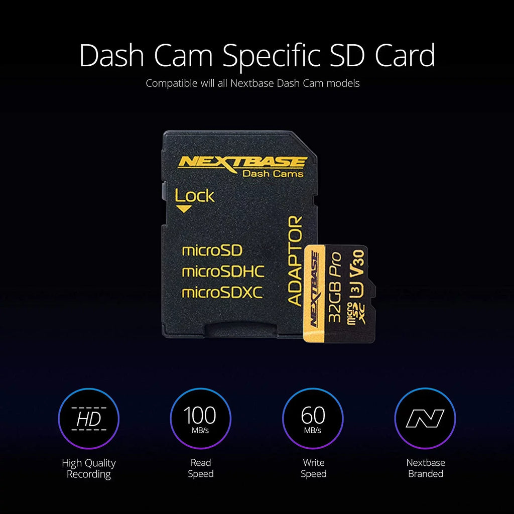 SD - Protects Pack Dash 32GB All and Case Go from Cameras Carrying Nextbase Fits U3 Dash Camera with Nextbase