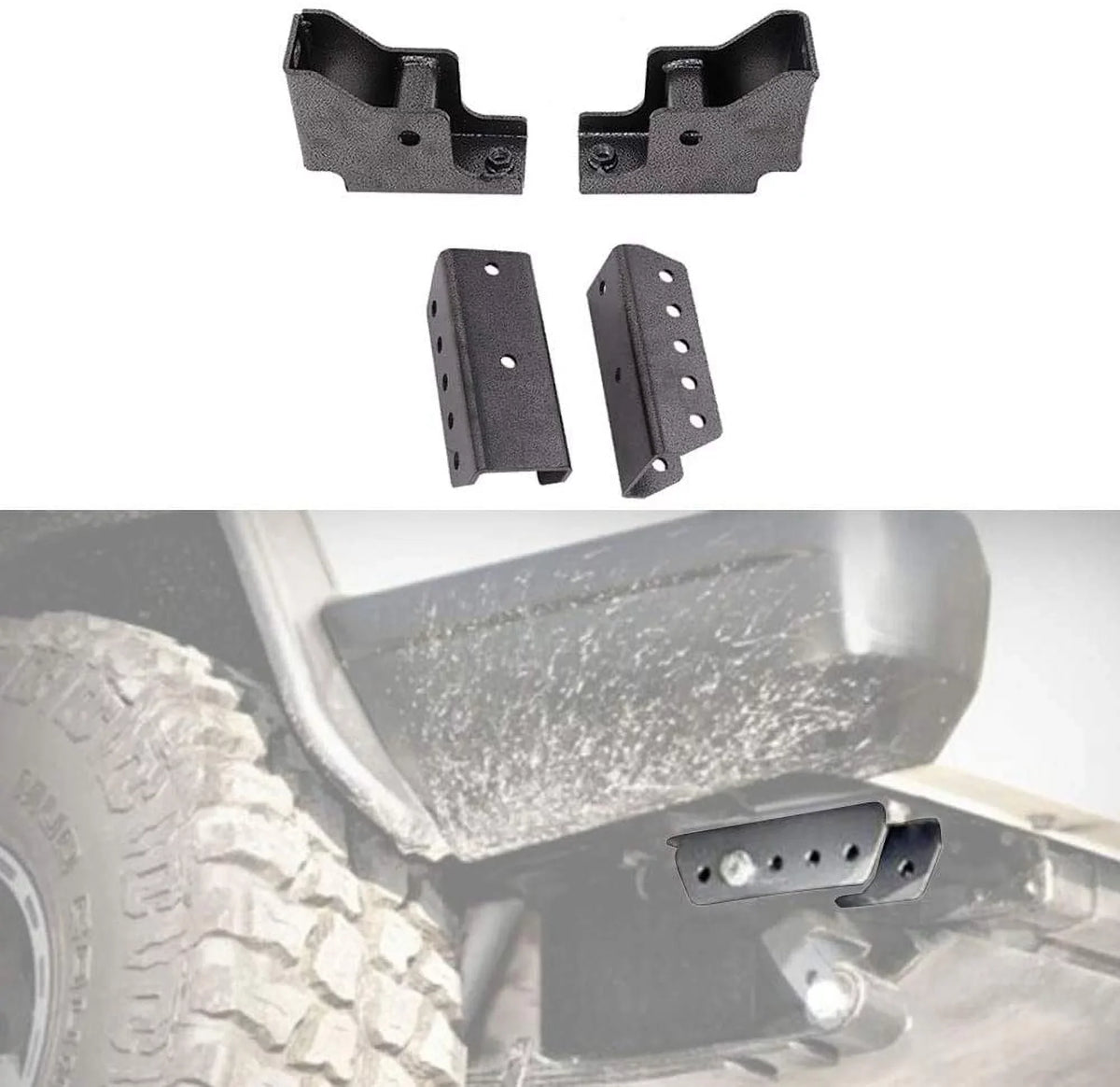 for Cherokee NIXFACE Rear XJ with 1984-2001 Kit Relocation Shackle 1.5" Fit Jeep Screws