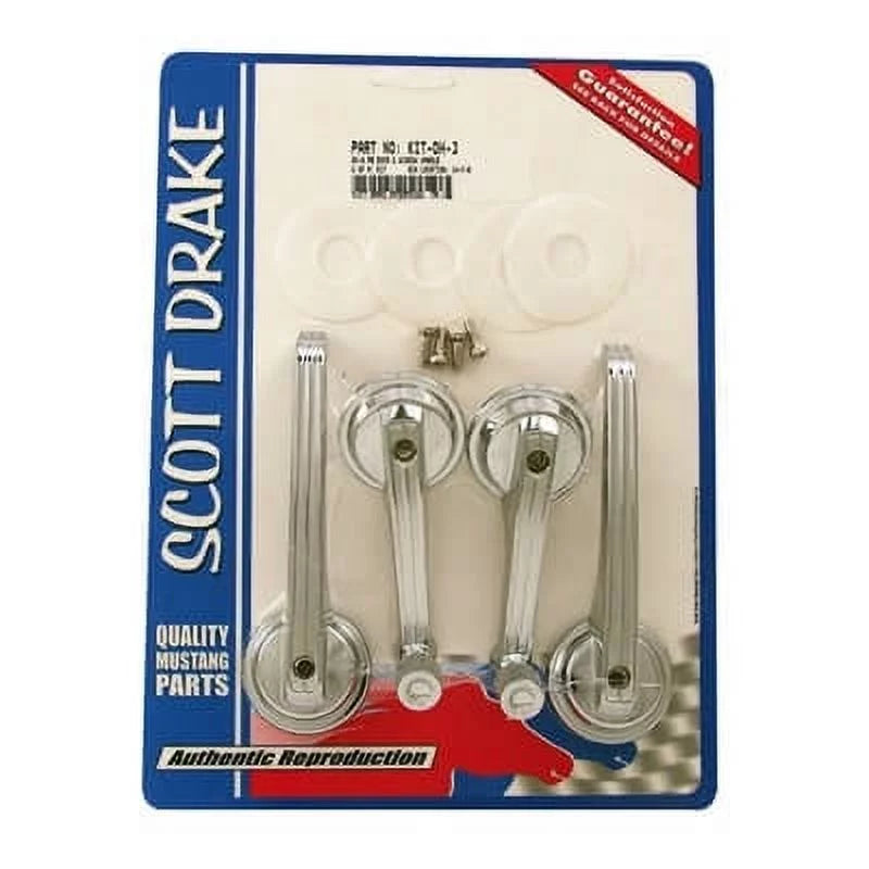 KIT-DH-3 Window Kit Door 1965-1967 Drake Handle Crank Scott & Fastback