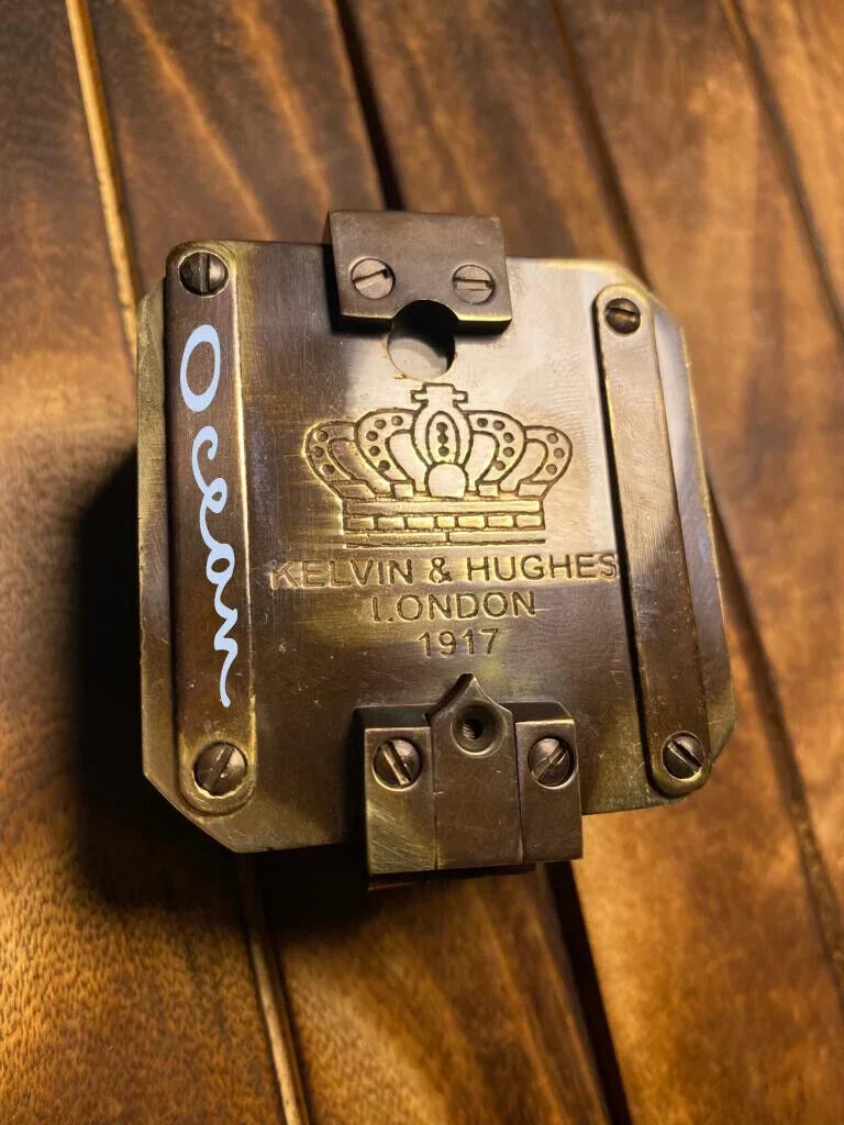Brass Compass & Gift Antique Hughes Kelvin Brunton Compass Wedding, 1917 Baptism