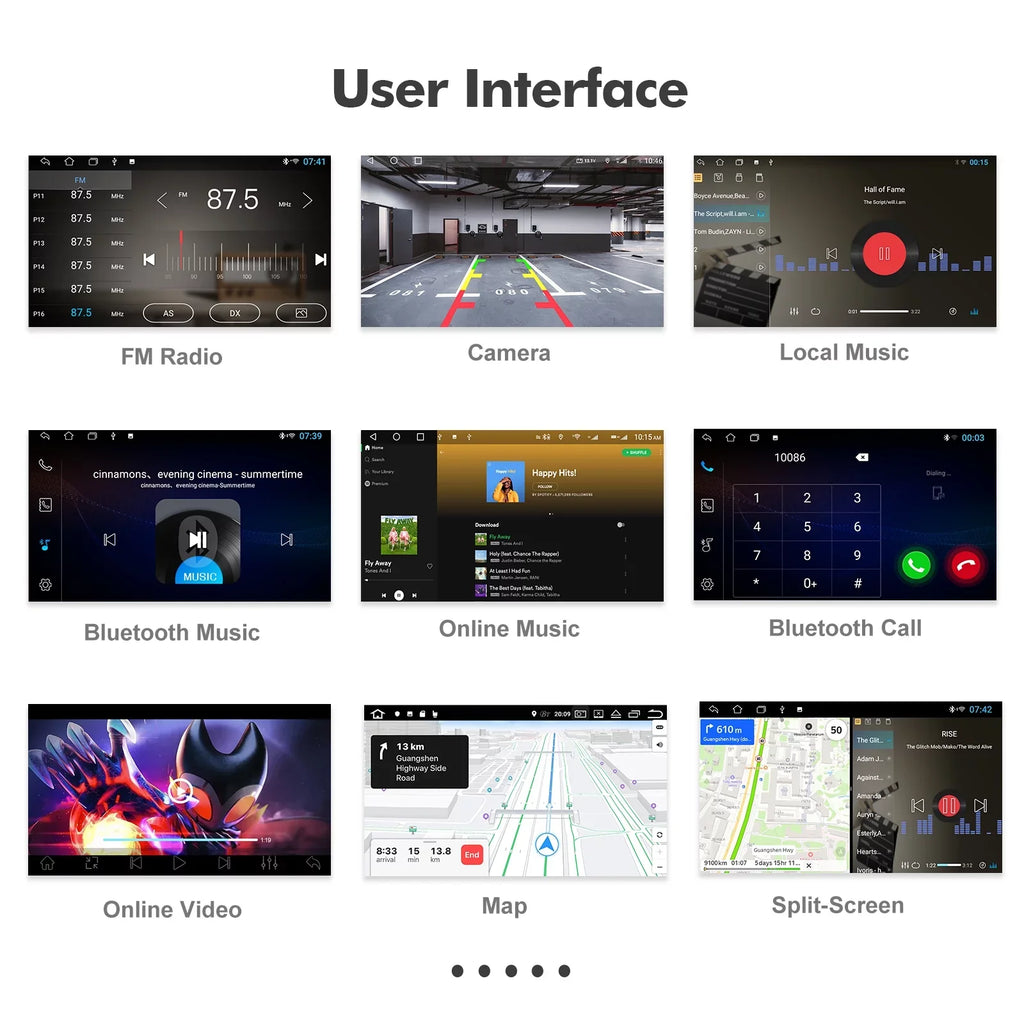 Inch Control/Backup Radio 9 Wireless Built-in for Toyota 10 Android Auto/GPS/Bluetooth/FM/AUX-in/Steering 2+32G Touchscreen Carmy Stereo Camera Double Car Carplay/Android Wheel with 2006-2011 Din
