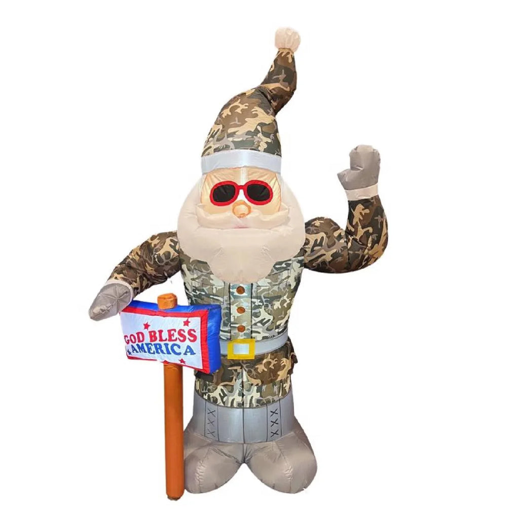 7 9080557 Celebrations Army air-filled ft. Santa