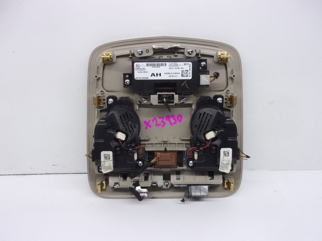 Console Cadillac (Good) Roof OEM Center 2017-2019 Tan XTS Overhead Pre-Owned