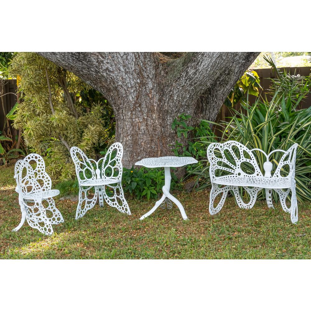 Deluxe - White Set Butterfly FlowerHouse Garden