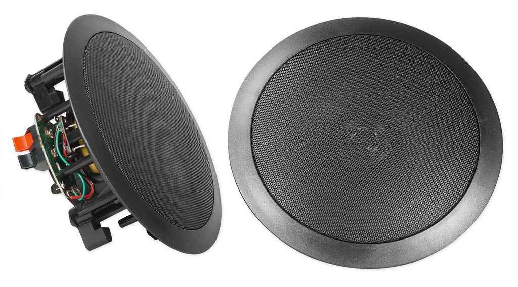 Black Bluetooth Home Receiver+4) Speakers RX55URIBT Theater 6.5" Ceiling
