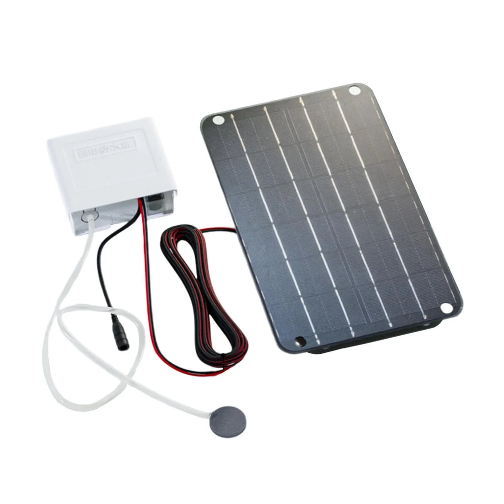 Air Powered Pump Pond Oxygenator Air Solar Pump,Aquarium Aerator Hydroponics Silent Pump Eco Solar Solar Pond for Friendly,6V simhoa