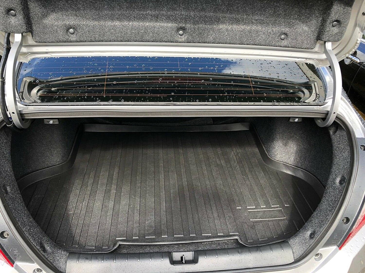 to Raised for Mats EA Liner Honda for – – EACCESSORIES – Mat with Trunk Rubber 2016-2021 Mat Cars Install – Easy – Design Trunk Laser Sedan Civic Weather-Resistant Lip Pre-Cut Trunk Cargo Car Non-Slip