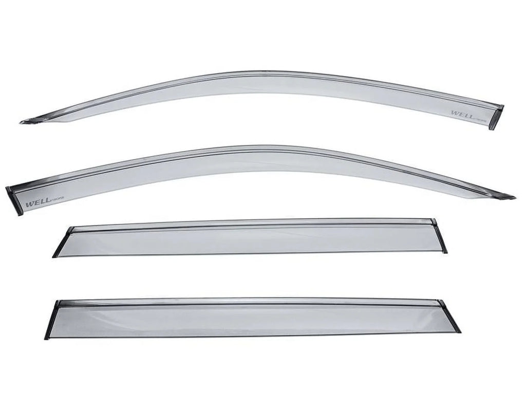 Visors G05 BMW Black Trim 2019 2021 Guard 2022 2024 Wellvisors for With / Deflectors Window 3-847BM016 Wind 2020 Rain X5 2023 Side