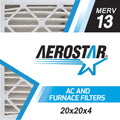 13, Box Made 1, Pleated in 4, Filter, x x of 20 the 20x20x4 Aerostar MERV USA Air 20