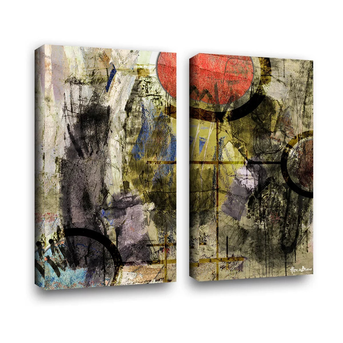 Art Abstract XXXII' Ready2HangArt Set 'Bueno Canvas 2-Pc Exchange
