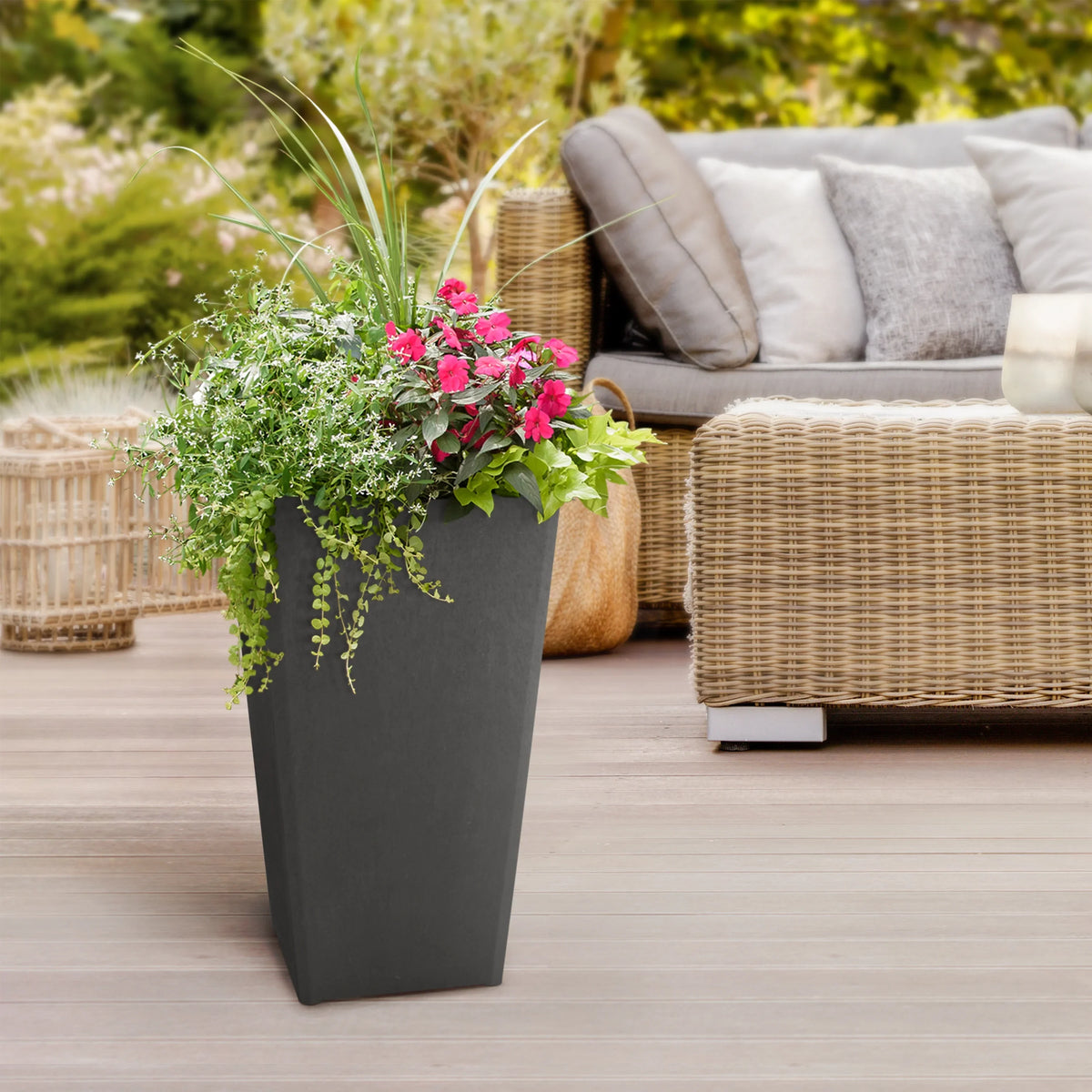 Home Avondale 24’’ Planter Slate Multy