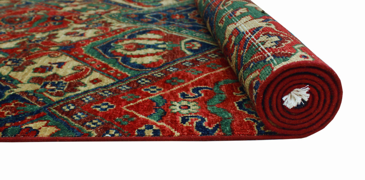 Aria Red/Blue Reggie x 9'10" Rug, 7'11"
