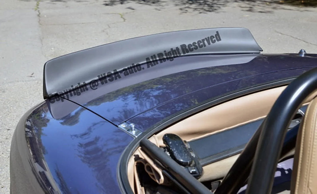 MX5 Black Rear NB Mazda Spoiler | Trunk 1999-2005 Bunny EOS Style Fiberglass Miata Rocket for Lid Wing Primer Replacement