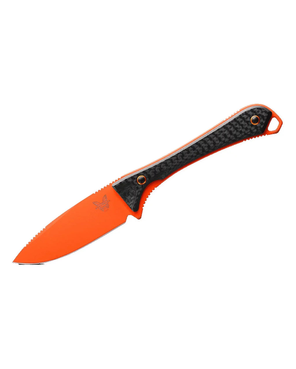 Cerakote 15201OR CPM-S90V Fixed Blade Fiber 3.08" Altitude Carbon Knife Benchmade Orange Handle