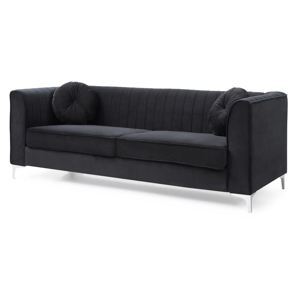 ) ( 2 Boxes Black Southwestern Homestock , Style G793A-S Sofa