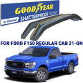 for Regular - 2 Vent Accessories, Goodyear Cab/SuperCrew/SuperCab, Rain Window pcs Deflector, Car Cars, Deflectors F150 2021-2024 in-Channel Ford GY003497 Guards, Visors Shatterproof Window for