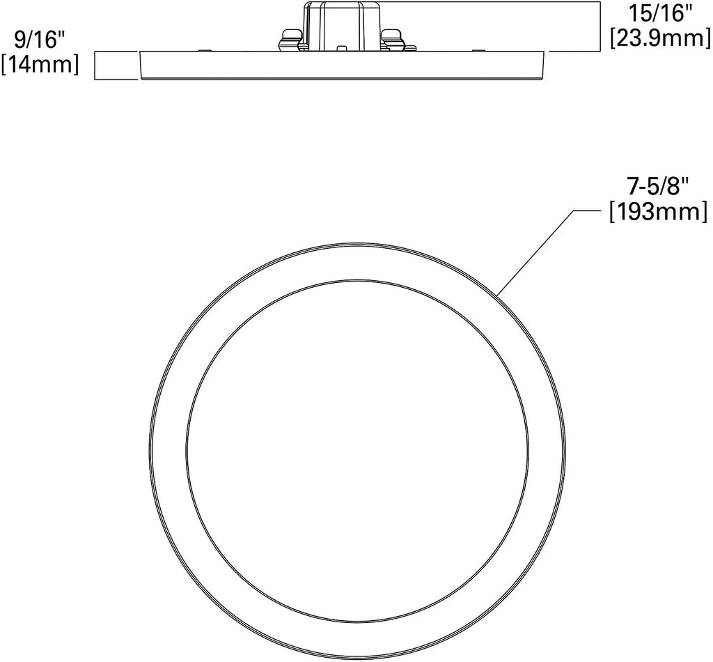 3500K, SMD6R69SWH 600 White HALO 5000K Recessed Lumens Surface Mount 2700K, 4000K, Round 6 CCT Selectable LED Inch Light 3000K,