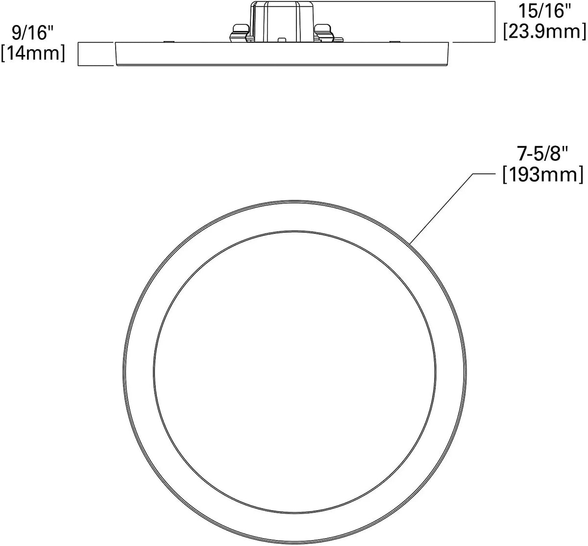 3500K, SMD6R69SWH 600 White HALO 5000K Recessed Lumens Surface Mount 2700K, 4000K, Round 6 CCT Selectable LED Inch Light 3000K,