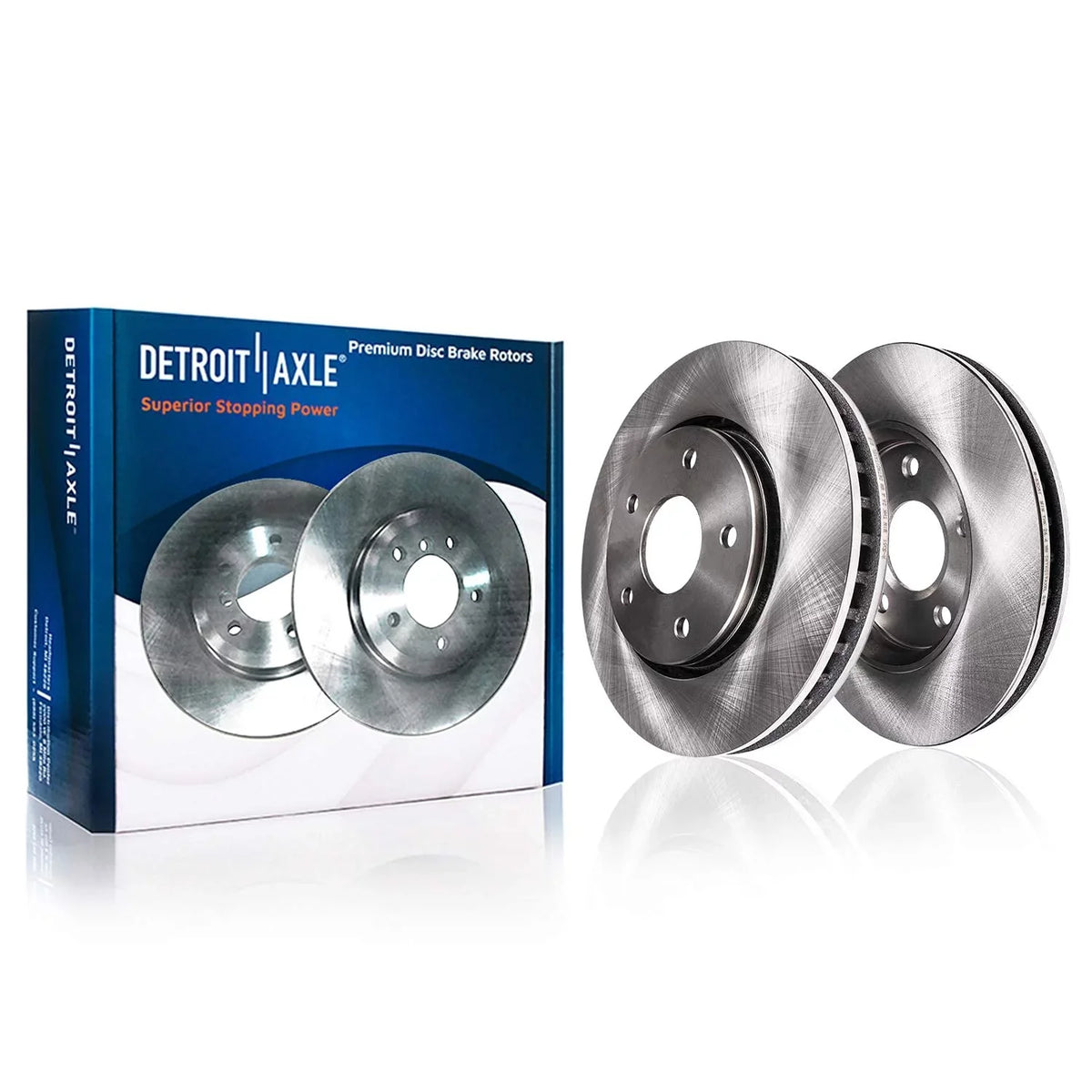 Kit for Pads: Lincoln Replacement Ceramic Front 2014 Rotors MKZ 2013 13-20 2018 13-16 Ford 2019 Fusion, 2015 2017 Brakes Detroit Rotors Brake 11.81'' Axle Disc 2016 2020 - Brake