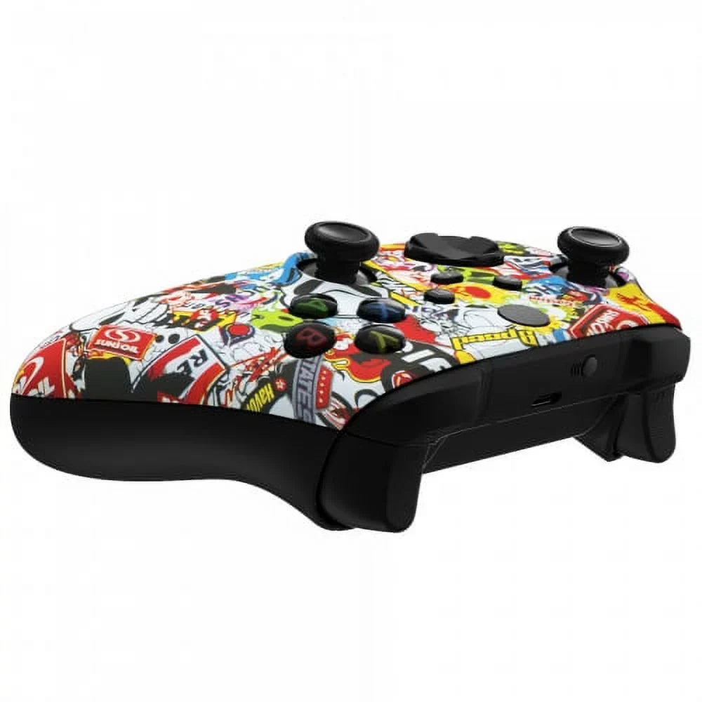 Xbox (with Controller "Sticker One UN-MODDED jack) Unique Bomb" Custom X Design 3.5