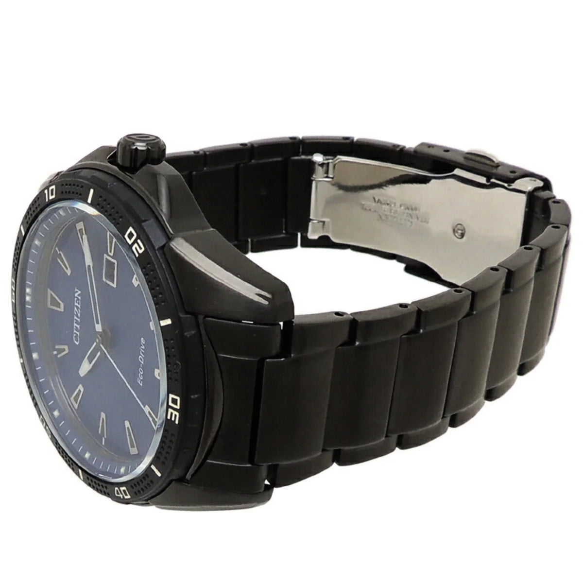 Steel Stainless Men's Citizen Eco-Drive Blue Dial Pre-Owned (Good) Watch AW1585-55L (J810-S115973)