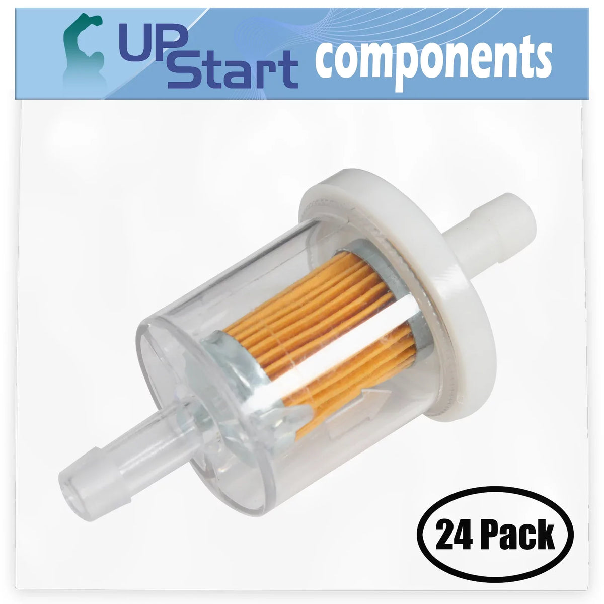 CS02 24-Pack Fuel Replacement for Compatible with 493629 Fuel Engine FH381V Micron 691035 Filter - Stroke Kawasaki 40 Filter 4