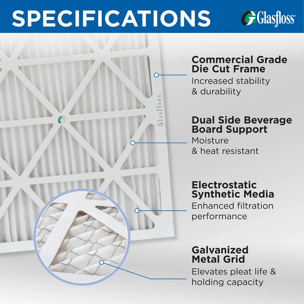 MERV 3-3/4 Size: Glasfloss. Pack 11 of by 4" 12x24x4 Filters Inch x Pleated x 2 Air 23-3/8 Actual 11-3/8