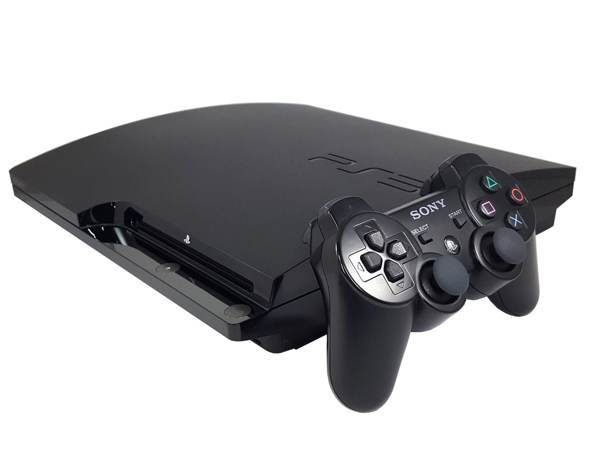 Slim Black HDMI Controller Restored 3 PlayStation Sony Video Console PS3 120GB (Refurbished) Game