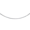 Omega w/Lobster Clasp mm Rhodium Claw JewelStop Classic 18" 4 Necklace Round Silver Sterling