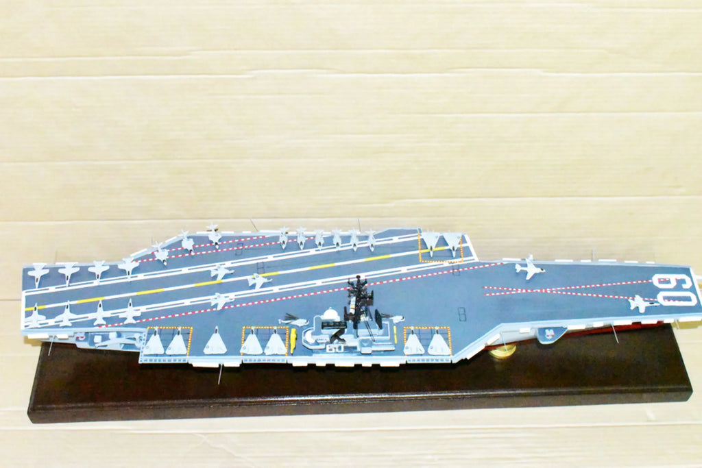 Aircraft CV-60 Model,Navy,Scale Model,Mahogany,Forrestal Class Saratoga USS Carrier