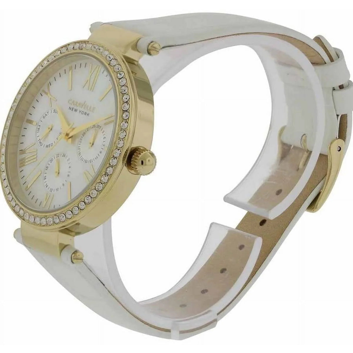 Leather 44N104 Caravelle York New Women's Watch,