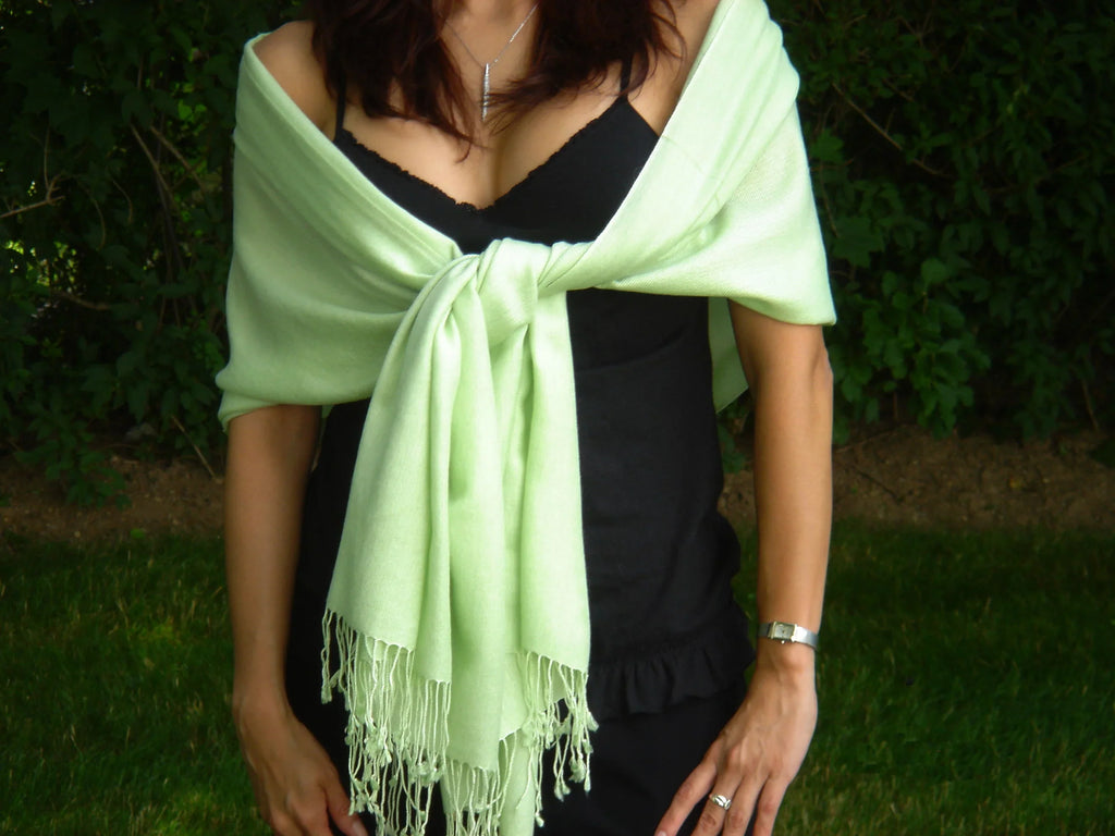 (Mint Green) Scarf/Scarves/Shawl/Shawls/Stole/Wrap/Pashmina Shawl/Cashmere/Cashmere Scarf/Wool/Silk Scarf/Pashmina