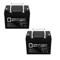 '- 2 Replacement for 12V Motor Pontoon INT Trolling Battery Pack 35AH