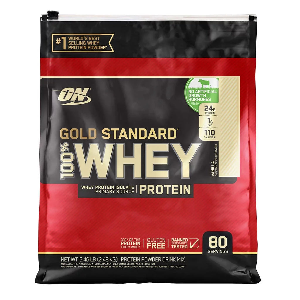 Nutrition 100% Vanilla, Servings Whey 80 Protein Gold Optimum Standard