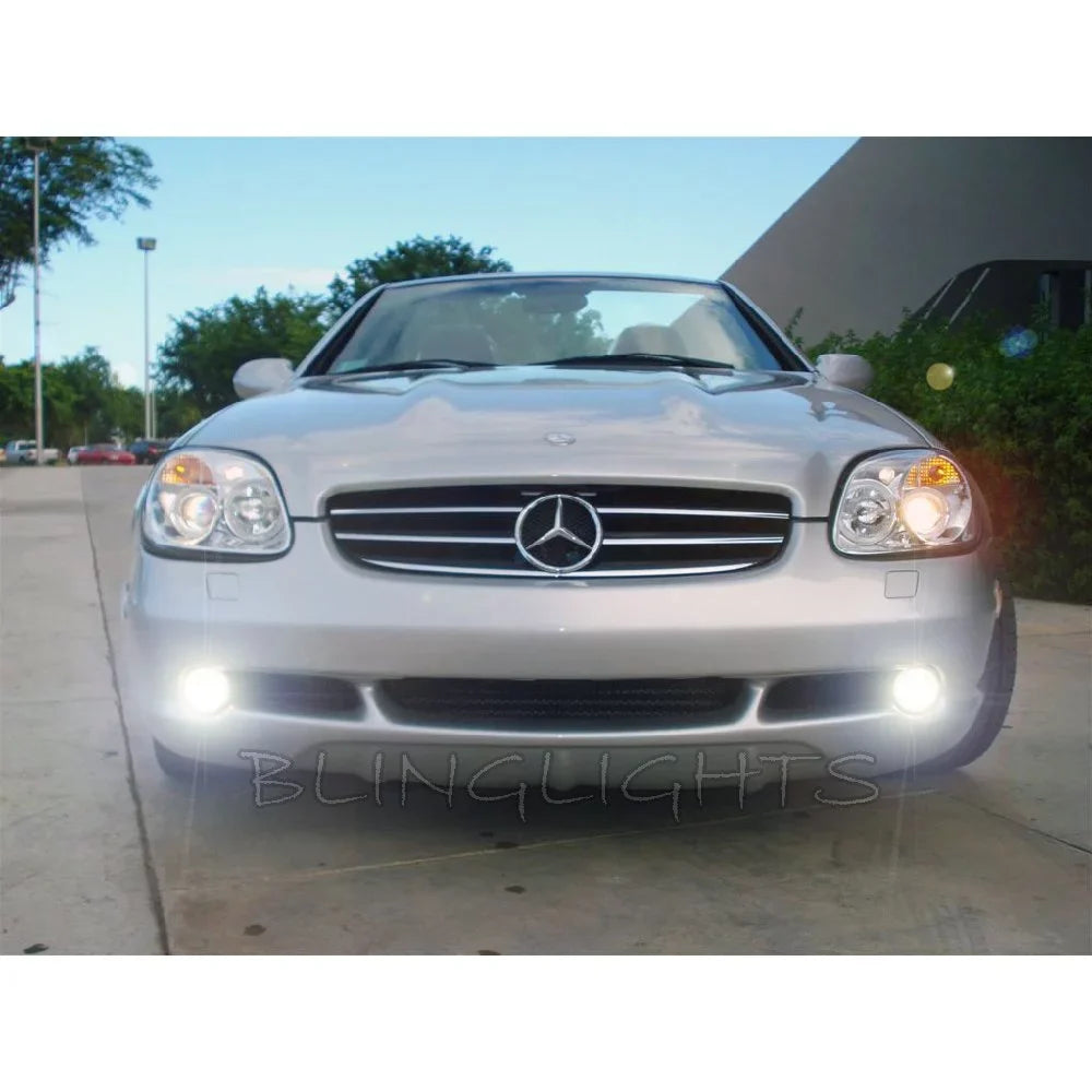 SLK For Fog 1998 LED R170 200 Mercedes-Benz Lights 1996 Foglamps 2000 1997 SLK200 Driving Lamps 1999 Kit