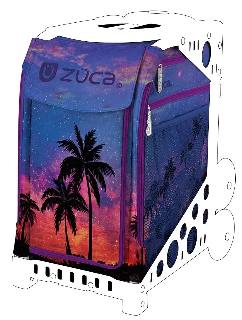 Zuca (Turquiose Wheels Life Flashing Island Sport Bag 18" - Frame) with