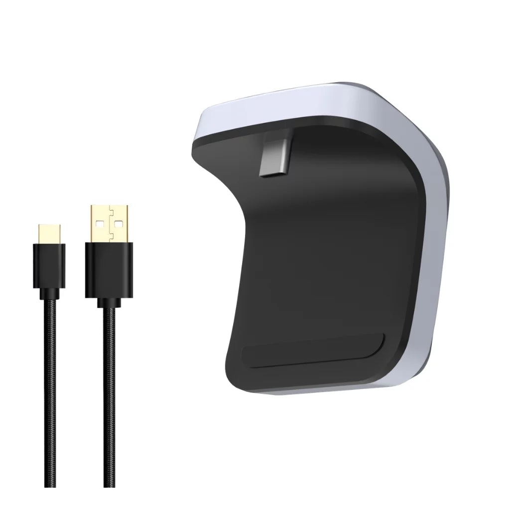 Charge PowerPack Battery & and Version Extra Playstation Cable Purple Bundle with Pack Controller Surge Sony Console 5 Disc