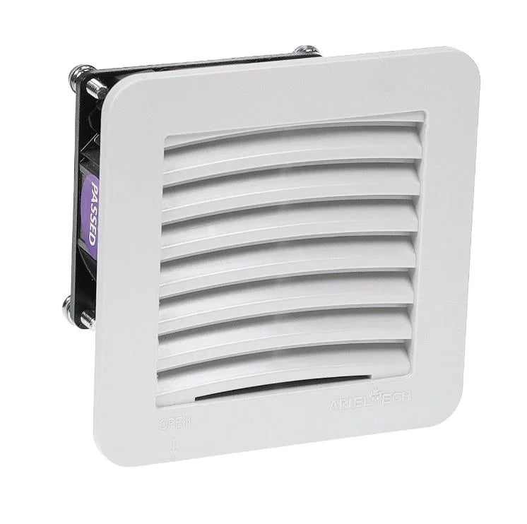 54 RAL 4" IP EXHAUST 12 mm2) (116x116 NEMA 7035, Arieltech FILTER, FTEC10L4X